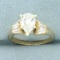 Pear Diamond Engagement Ring In 14k Yellow Gold