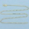 Italian Made 16 Inch Box Link Chain Necklace In 14k Yellow Gold