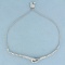 Designer Diamond Bracelet In 14k White Gold