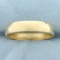 Mens Wedding Band Ring In 14k Yellow Gold