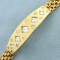 Designer 3ct Tw Square Emerald Cut And Round Diamond Bracelet In 18k Yellow Gold