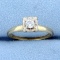 Vintage Diamond Engagement Ring In 14k Yellow And White Gold