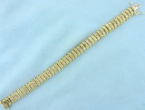 2ct Tw Diamond Tennis Bracelet In 10k Yellow Gold