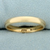 Comfort Fit Wedding Band Ring In 14k Yellow Gold