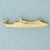 Ms Starward Cruise Boat Charm Or Pendant In 14k Yellow Gold