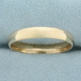 Mens Wedding Band Ring In 10k Yellow Gold