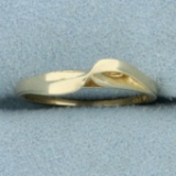 Abstract Design Band Ring In 14k Yellow Gold