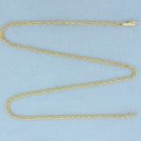 15 Inch Prince Of Wales Chain Link Necklace In 14k Yellow Gold