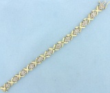 3ct Champagne Diamond Tennis Bracelet In 10k Yellow Gold