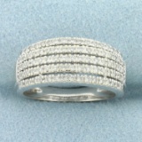 Diamond Band Ring In 14k White Gold