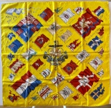 Hermes Pavois Carre 90 Flag Medieval Silk Scarf