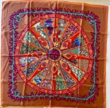 Hermes Aux Pays Des Epices Carre 90 Land Of Spices Silk Scarf