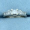2/3ct Tw Princess Cut Diamond Engagement Or Wedding Ring In 14k White Gold