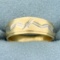 Vintage Two Tone Diamond Pinky Ring In 14k Yellow And White Gold
