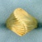 Dome Wave Design Ring In 10k Yellow Gold