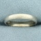 Womens Wedding Band Ring In 14k White Gold