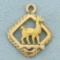Llama Pendant Or Charm In 18k Yellow Gold