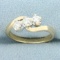 3 Stone Diamond Wedding Or Anniversary Ring In 14k Yellow Gold