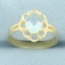 1ct Solitaire Aquamarine Ring In 14k Yellow Gold