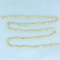 20 Inch Designer 3d Link Chain Necklace In 14k Yellow Gold