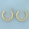 Hoop Stud Earring Enhancers In 14k Yellow Gold