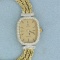 Cyma Ladies Diamond Triple Rope Bracelet Dress Watch In Solid 14k Yellow Gold Case And Band