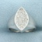Marquise Shaped Diamond Ring In 14k White Gold