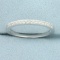 Cz Wedding Band Ring In Sterling Silver