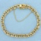 Double Cable Link Charm Bracelet In 14k Yellow Gold