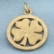 Four-leaf Clover Pendant In 14k Yellow Gold