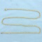 22 Inch Rope Link Chain Necklace In 14k Yellow Gold