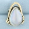 Mabe Pearl Statement Ring In Sterling Silver
