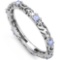 Tanzanite Swirl Stackable Ring In Sterling Silver