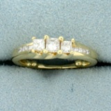 Princess Cut Diamond Engagement Or Wedding Ring In 14k Yellow Gold