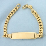 Id Bracelet In 14k Rose Gold