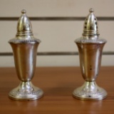 Crown Mid-century Sterling Salt And Pepper Shaker Set