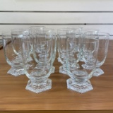 Rosenthal Maria Footed Tumbler Crystal Glasses Set Of 12