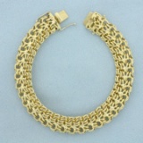 Double Parallel Cable Link Chain Bracelet In 18k Yellow Gold