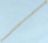 Diamond Tennis Bracelet In 10k Yellow Gold