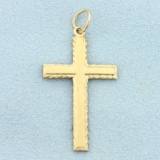 Vintage Cross Pendant In 12k Yellow Gold