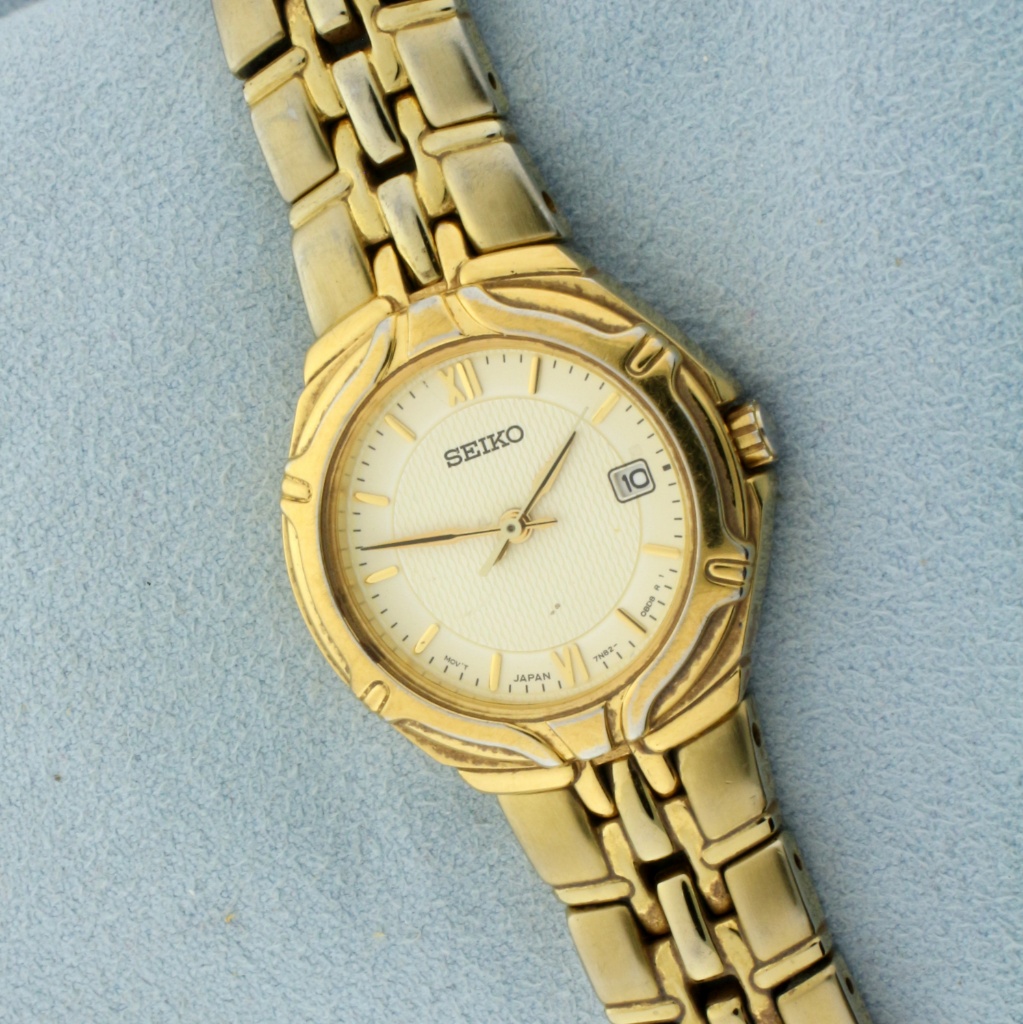 Seiko Ladies 7na2-oato Gold Tone Watch | Jewelry, Gemstones & Watches  Watches | Online Auctions | Proxibid