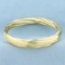 Hinged Twist Design Bangle Bracelet In 14k Yellow Gold