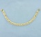 Diamond Cut Magnetic Clasp Lattice Design Bracelet In 14k Yellow Gold