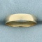 Womans Half Dome Wedding Band Ring In 10k Yellow Gold