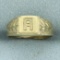 Antique Initial A Signet Pinky Ring In 14k Yellow Gold