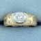 Designer 1.5ct Tw Oval Diamond Engagement Ring In 14k Yellow And White Gold