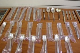 Gorham Sea Rose Sterling Silver 28 Piece Flatware Set