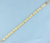 Nugget Link Bracelet In 14k Yellow Gold