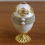 Jewelry Treasure Box Faberge Style Goose Egg