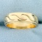 Wave Pattern Band Ring In 14k Yellow Gold